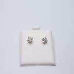 14k Square CZ Earrings
