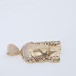 14k Jesus Face Cz (3 inches) 2 img 3526