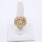 14k Cz Jesus Face Ring Size 9.5 3 img 3535