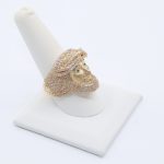14k Cz Jesus Face Ring Size 9.5 2 img 3537