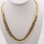 14k Miami Cuban Semi Solid 22 inches 3 img 3746