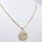 14k Solid Miami Cuban Chain With The Last Super Pendant 22 inches 3 img 4365
