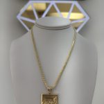 14k Franco Chain With the last Supper Pendat