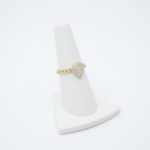 14K Gold Pear-Shaped CZ Cuban Link Ring – Size 7 3 img 4478
