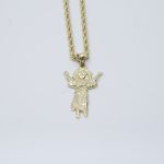 14K Gold Divino Niño Rope Chain Necklace – 16” | 2.3mm 3 img 4507 1