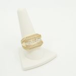 14K Gold Last Supper Ring with CZ - Size 10 3 14K gold Last Supper ring with CZ, size 10